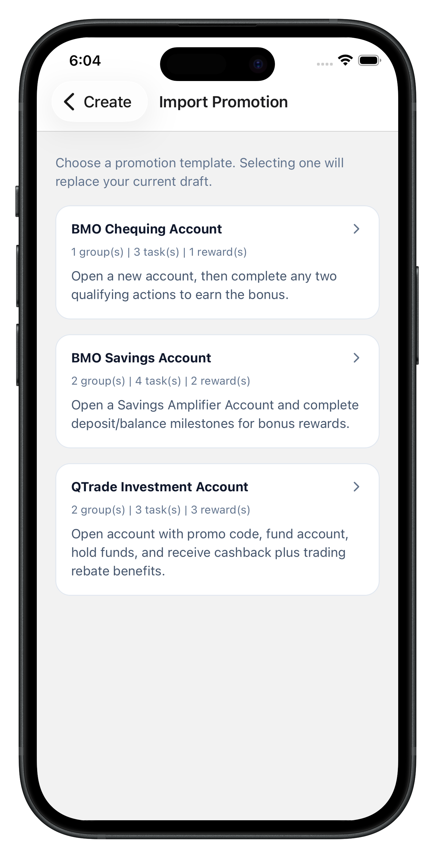 Card Promotion Templates